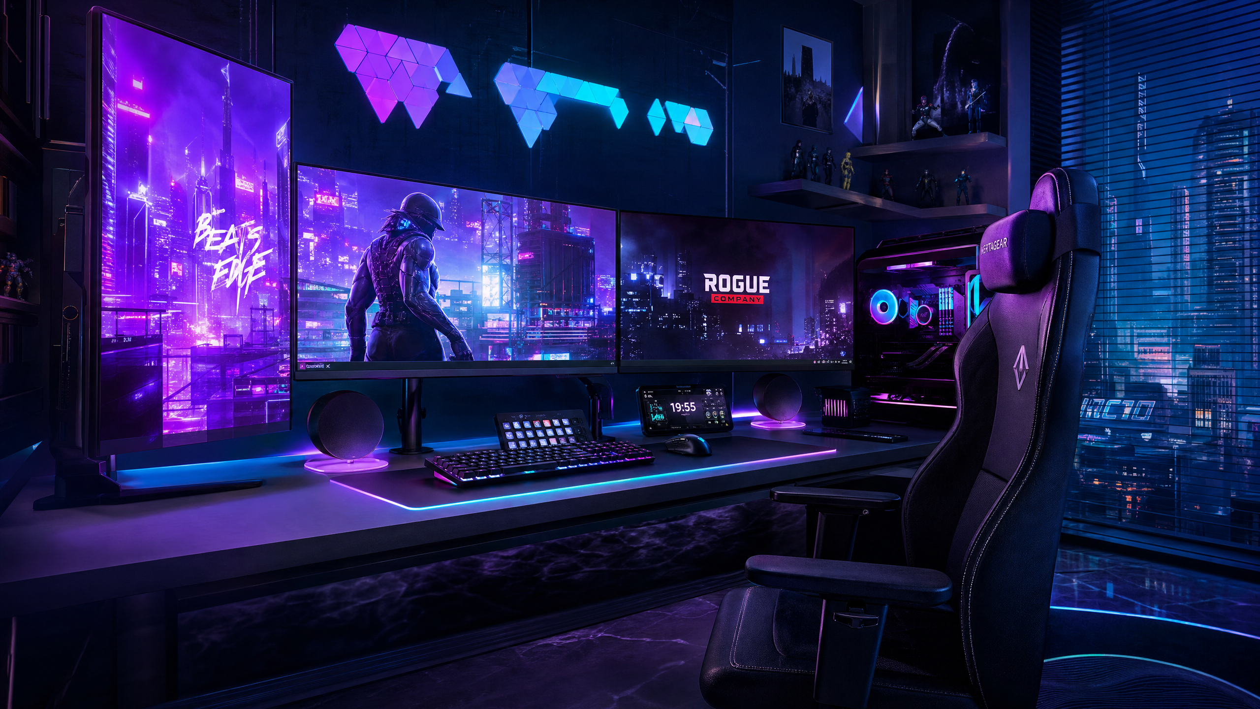 PhantomGrid team gaming setup in Sydney office